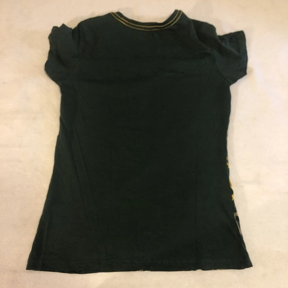 Green Bay Packers Women's Short Sleeve V-Neck T-Shirt in Green, Medium NFL Sport